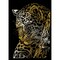 Royal & Langnickel(R) Gold Foil Engraving Art Mini Kit 5"X7"-Leopard In Tree